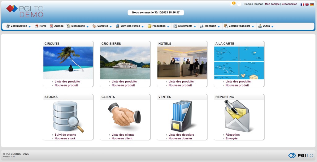 Page d'accueil PGI T.O.