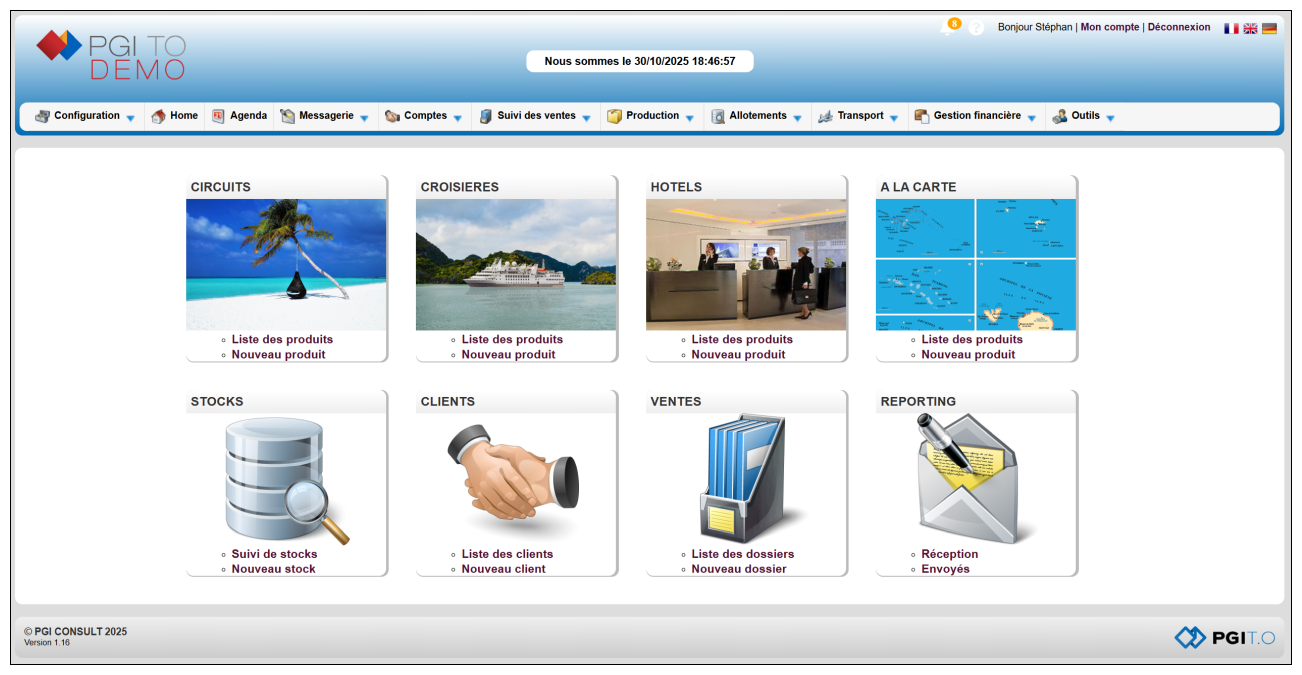 PGI T.O. ERP Voyagistes